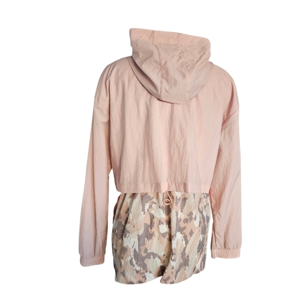 Adidas Women's Beige Windbreaker  Hooded Jacket - Picture 5 of 16